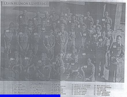 Levin soldiers reunion in Egypt, 1943