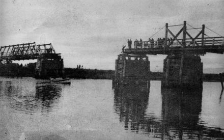 Whirokino Bridge After Span Collapse