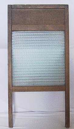 Glass washboard