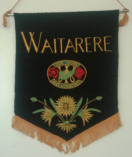 Embroidered Banner - "Waitarere", 1950