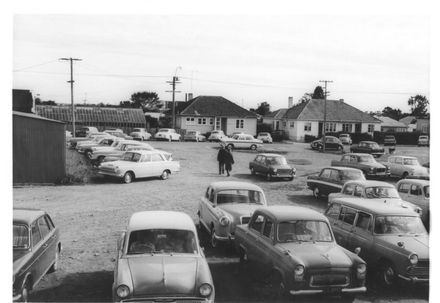 View (1 of 2) of car park behind Regent Theatre, 1969 - Resource cover image