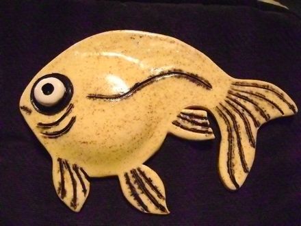 Speckly one-eyed fish