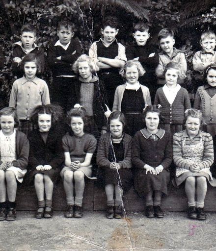 Class photo of Std. 2 pupils, Shannon School, 1945