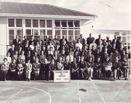 Pupils of 1935-39 at Shannon School 85th Jubilee, 1974