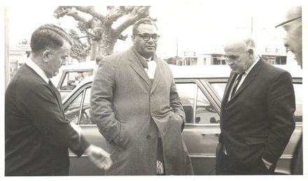Tongan King's representative touring with rugby team, 1969