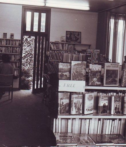 Interior of Shannon Library looking toward back door, mid 1970's