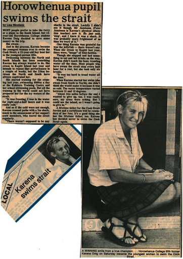 Horowhenua pupil swims the strait