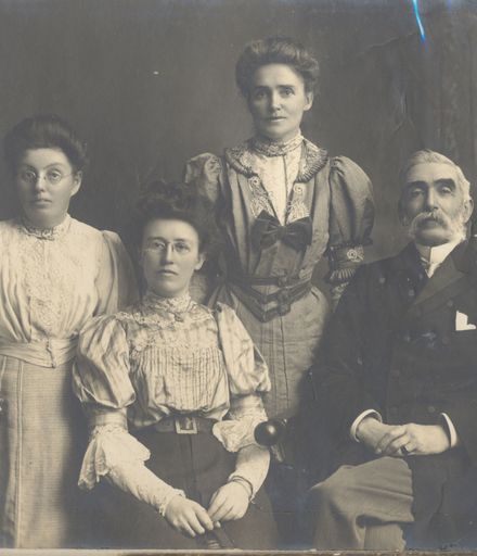 George Denton with 3 daughters
