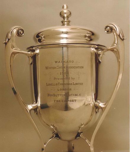 Trophy - Silver Urn (with top and three handles) and inscribed