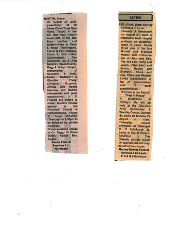 Mrs Hearfield's unmounted clippings 54