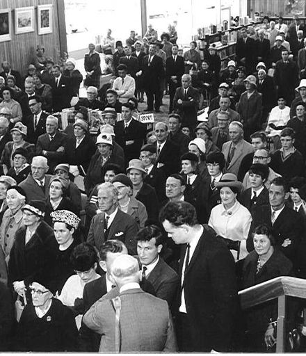 Opening Levin's new library, 1965