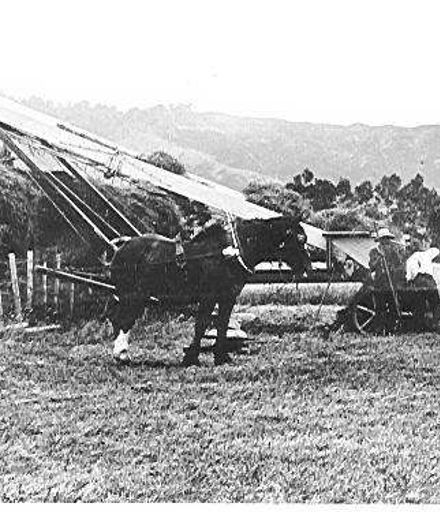 Hay-making, James Prouse farm, 1913