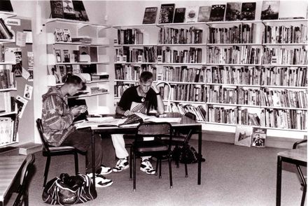 Inside Manawatu College Library, 1980's-90's