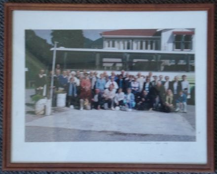 Group in front of a bus 1993.