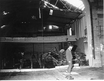 Demolition of Regent Theatre, Levin, 1984