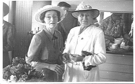 Mrs Lett and unidentified woman