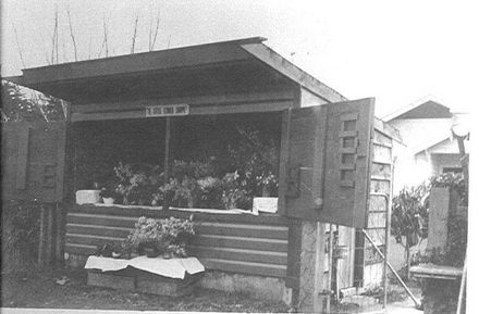 Mrs McDonnell's flower stall