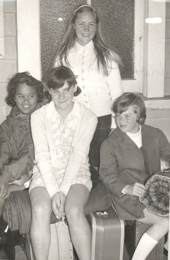 Girls with suitcases and sleeping bags - Resource cover image