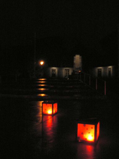 morning of the first dawn parade and poppy boxes