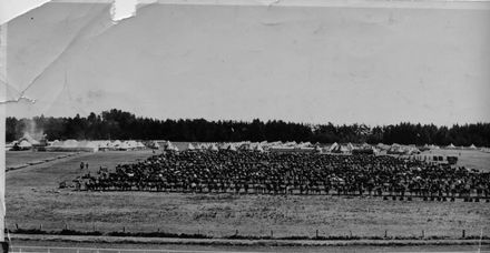 Military Camp (Mounted Troops) at Foxton Racecourse