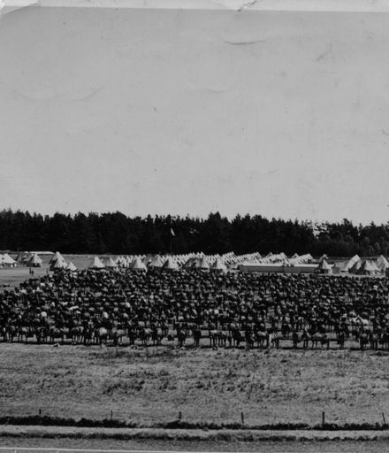 Military Camp (Mounted Troops) at Foxton Racecourse