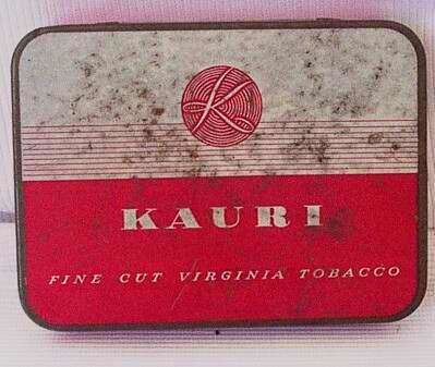 Kauri brand tobacco tin.