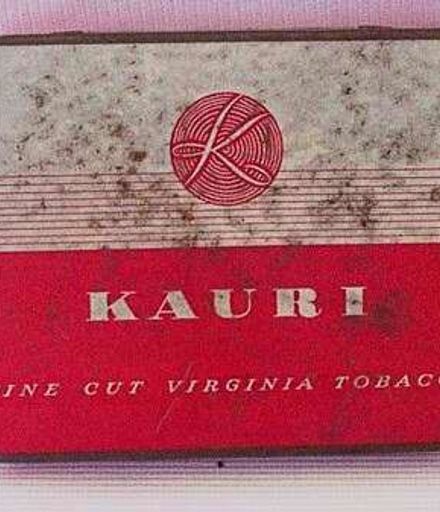Kauri brand tobacco tin.