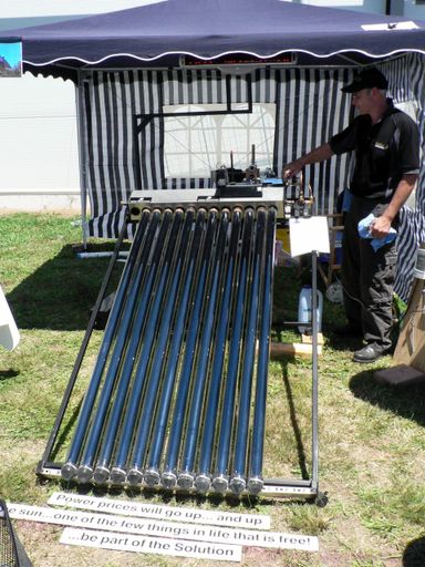 steam power via solar power