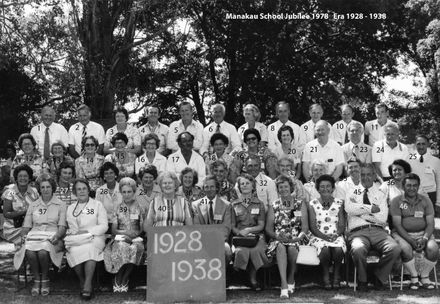 Manakau School 90th Jubilee 1978 class era 1928- 1938