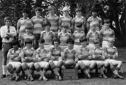 Foxton School 1st XV Rugby 1972
