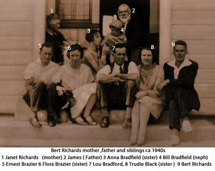 Bert Richards with parents and siblings jpg
