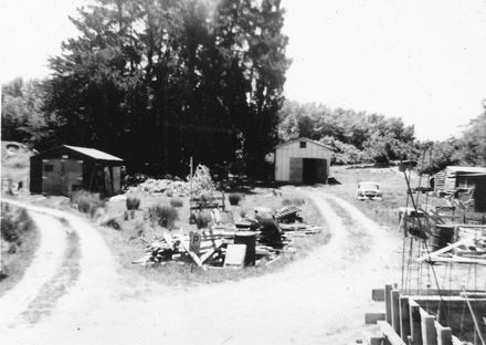 Rear sheds at Field's Apiaries, Foxton 1967-68 season