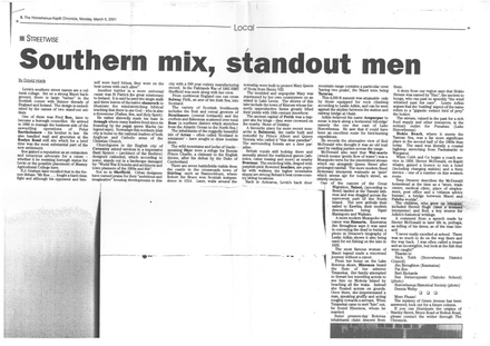 Southern mix, Standout men