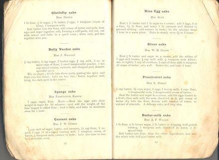 Pages 62 and 63 - Horowhenua Cookery Book