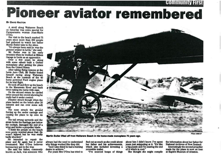 Pioneer Aviator remembered
