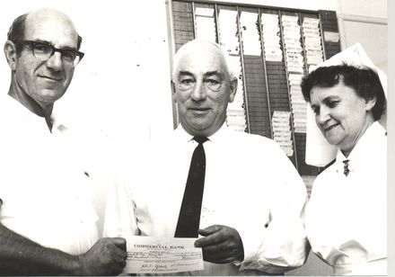 Cheque presented, Levin Hospital & Training School, 1970