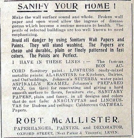 1916 McAllister Paperhanger Oxford Street Levin - Resource cover image