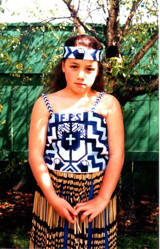 Debbie Hullett, Foxton School Kapahaka member, 1996