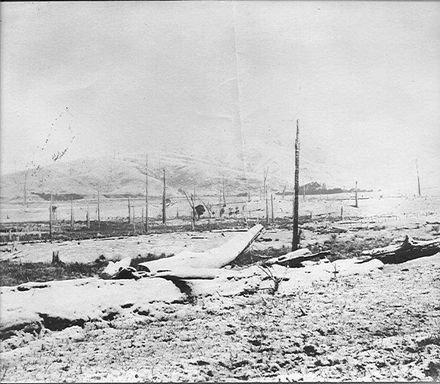 Snow scene, looking east from Cheslyn Rise