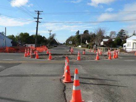 New roundabout up Queen st