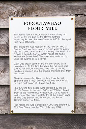Poroutawhao Flour Mill - 1850's replica