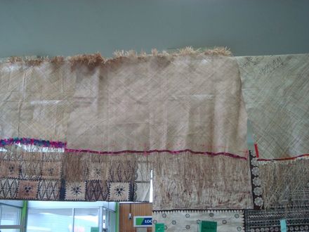 Samoan fine mats at Levin Library