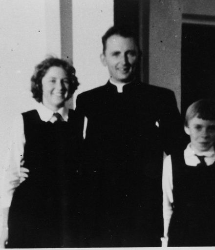 Father Williams With Two Girls