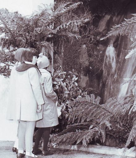 Waterfall display (on stage), Electricity Exhibition 1972