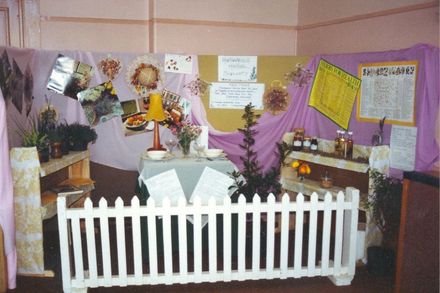 Herbal Society display at Memorial Hall, Levin, October 1990
