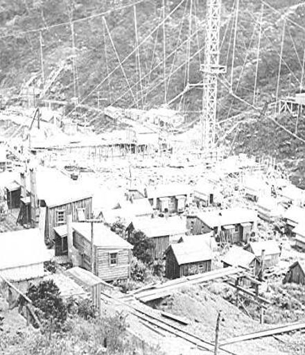 Mangahao Dam & construction camp, 1920's