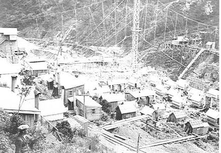Mangahao Dam & construction camp, 1920's