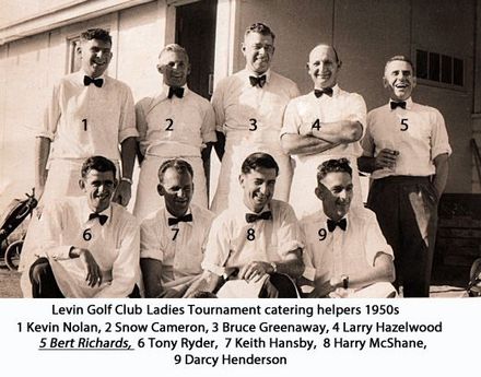 Levin Golf Club Ladies Tournament catering helpers 1950s jpg