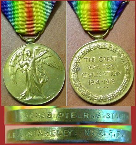 Robert George STAVELEY medals found on e-bay