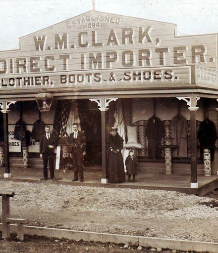 Clark shop & family, 1898